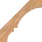 Ekena Millwork 3 1/2"W x 28"D x 28"H Balboa Smooth Knee Brace, Western Red Cedar BRC04X28X28BOA00SWR - alternate 2